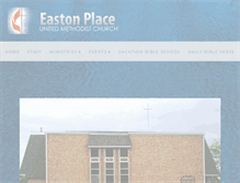 Tablet Screenshot of eastonplaceumc.org